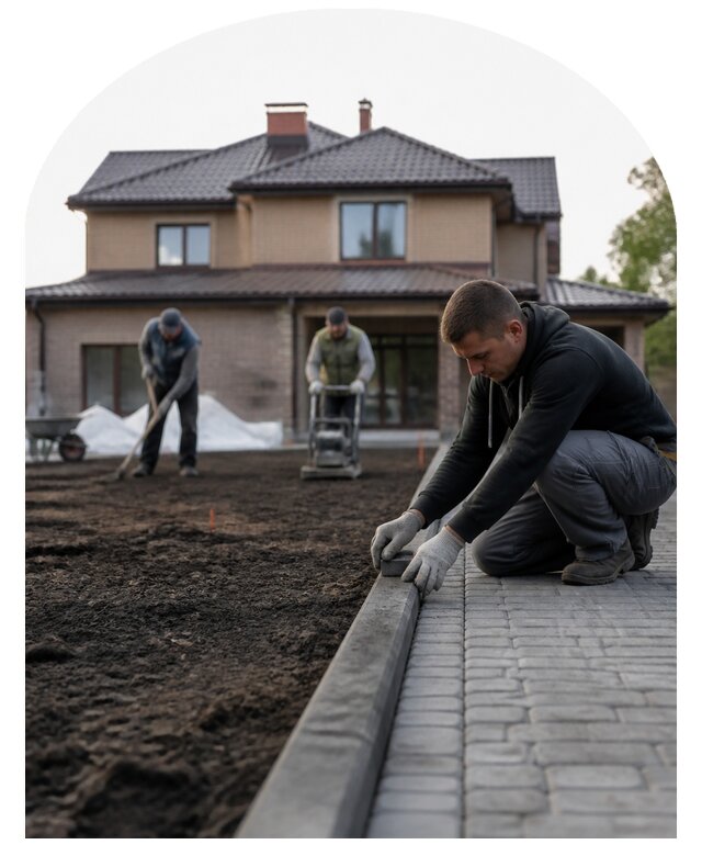 Благоустройство большого участка под ключ в Богородицке