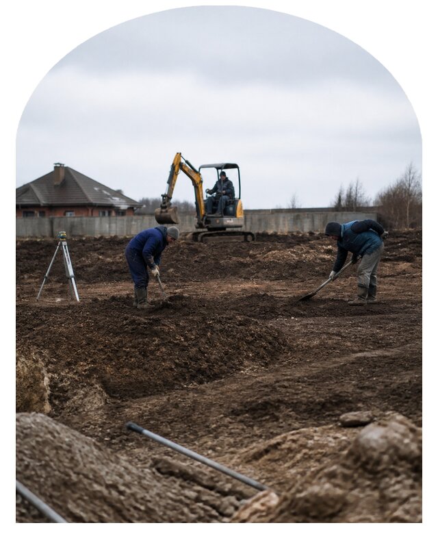 Геопластика и формирование рельефа участка в Богородицке